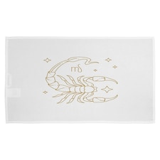 Zodiac scorpio horoscope in gold & white (kitchen towel)