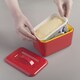 image 3 of Zeal Melamine Insulated Butter Dish with Lid Red | Red
