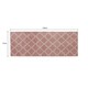 image 4 of JVL Mega Machine Washable Doormat and Runner Set, Rose Lattice