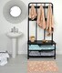 image 2 of Geometric Design Non-Slip Bath Mat - Blush