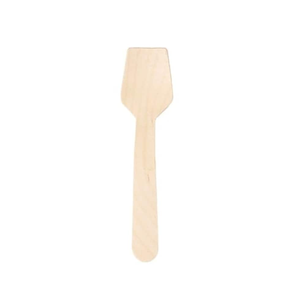 Biodegradable Compostable Wooden Ice Cream Spades 10cm - Pack of 100