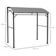 image 5 of Outsunny 2.2 x 1.5 m BBQ Grill Gazebo Tent, Garden Grill with Metal Frame, Curved Canopy and 10 Hooks, Outdoor Sun Shade, Grey
