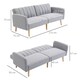 image 7 of HOMCOM 3 Seater Sofa Bed w/ Adjustable Backrest for Living Room, Guest Room 