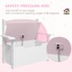 image 5 of AIYAPLAY 2 in 1 Toy Box for Kids with Safety Lid for Bedroom, Nursery, Grey 