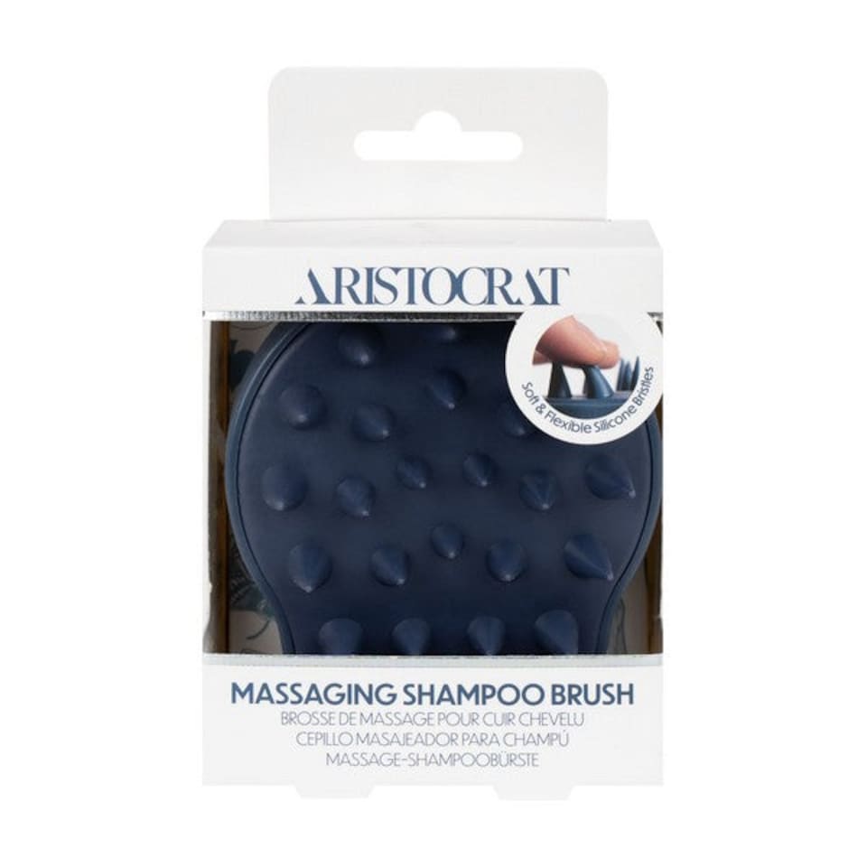 image 1 of Aristocrat Silicone Scalp Massaging Shampoo Brush | Blue