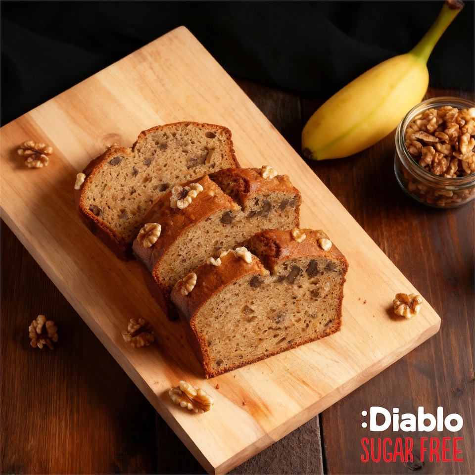 image 1 of Diablo No Added Sugar Cinnamon and Walnut Cake 200g
