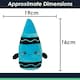image 2 of Crayon Soft Toy Cute Plushie Huggable Cuddly Stuffed Toy 16cm Blue