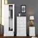 image 3 of Devon 2 Door Wardrobe - Particle Board - L56 x W79.7 x H181.5 cm - White White