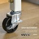 image 5 of HOMCOM Rolling Kitchen Island Trolley Utility Cart on Wheels with Bamboo Top