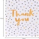 image 3 of Multipack of 10 Thank You Cards for Him/Her/Friend - Black & Gold Spotty Design, 130mm x 100mm