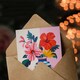 image 3 of Law Magnolia Lilies Modern Bold Colourful Mother in Law Birthday Card