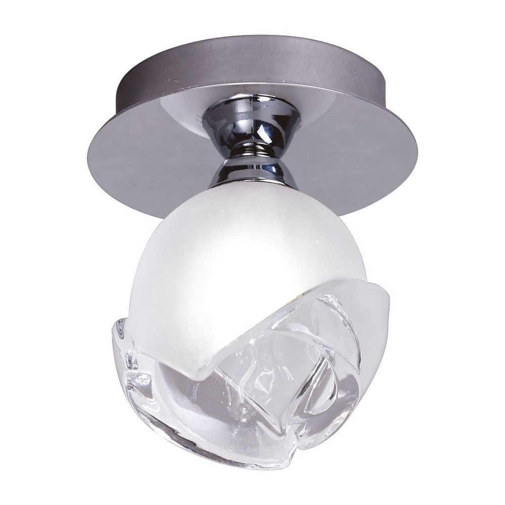 Netlighting Fragma Ceiling 1 Light G9 Polished Chrome in Grey