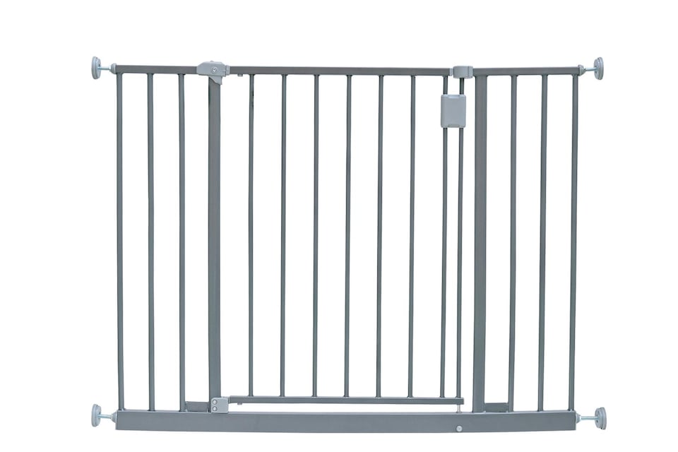 image 1 of Safetots Extra Wide Hallway Gate, 97cm - 103cm, Matt Grey,Pressure Fit Baby Gate for Hallways and Wide Spaces | Grey | 1