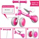 image 3 of AyeKu Baby Toddler Balance Bike Silent Wheels Adjustable Seat, 1-3 Years, Rose | Pink