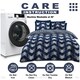 image 5 of VELVETIO Jovana Complete Duvet Cover Set with Fitted Sheet Printed Bedding Quilt Blue | King