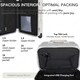 image 5 of Carry-On Suitcase 20”– Lightweight Zipperless Cabin Luggage with TSA Lock, USB Port, Cup Holder & Silent Spinner Wheels – Premium Polycarbonate Hard Shell
