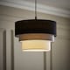 image 2 of ValueLights Aztec 3 Tier Black Ceiling Light Shade and Bulb