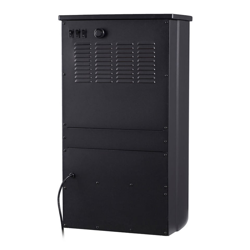 image 1 of Neo 1000W / 2000W Freestanding Electric Fire Stove Heater Burner Realistic Flame and Log Store | Black