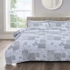 image 1 of Velosso Maya Cotton Blend Quilted Bedspread Set Grey | Grey | King