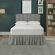 image 2 of Base Valance Polycotton Sheet for Divan Beds Easy Care Bed Base Cover | Silver | Double
