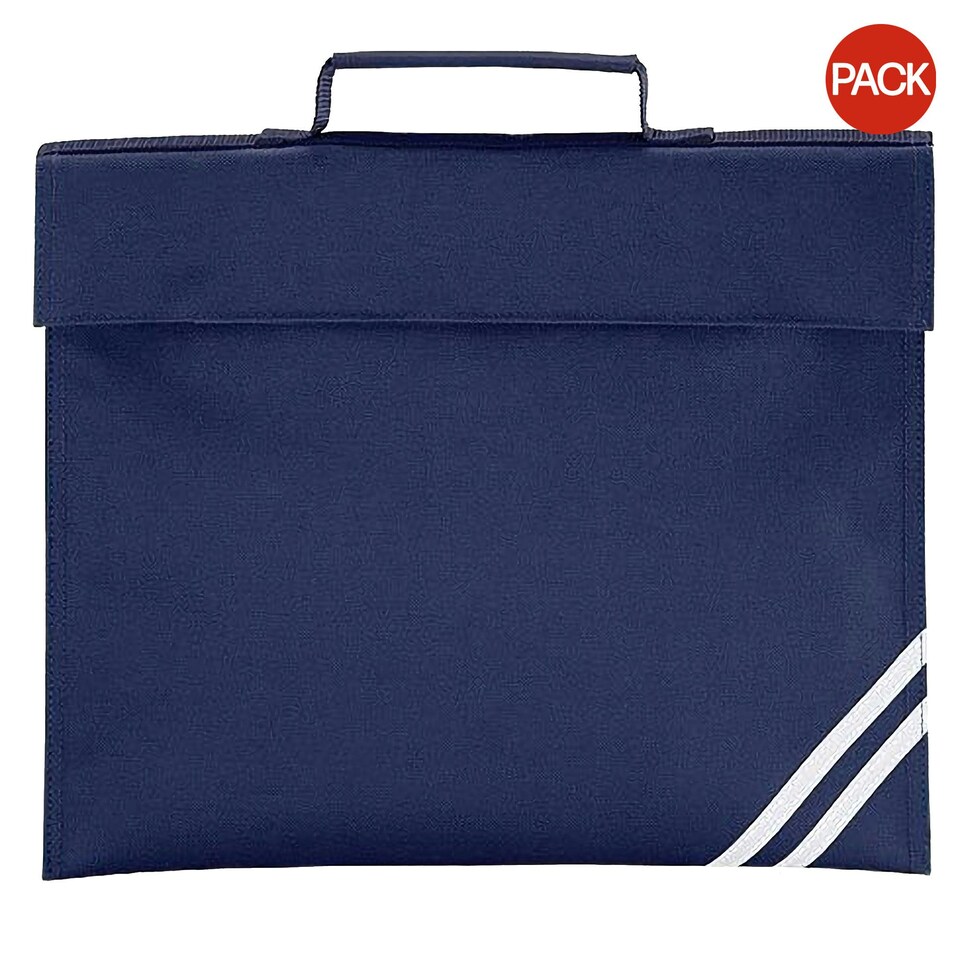 image 1 of Quadra Classic Book Bag - 5 Litres (Pack of 2) - French Navy - One Size