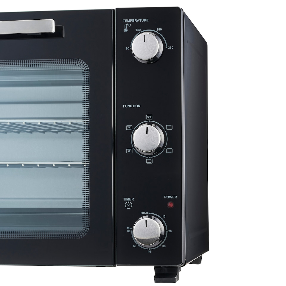 image 1 of Cooks Professional 60L Mini Oven - X-Large Electric Countertop Cooker with Adjustable Temperature & Timer