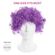 image 5 of Purple Curly Wig | Purple | 24