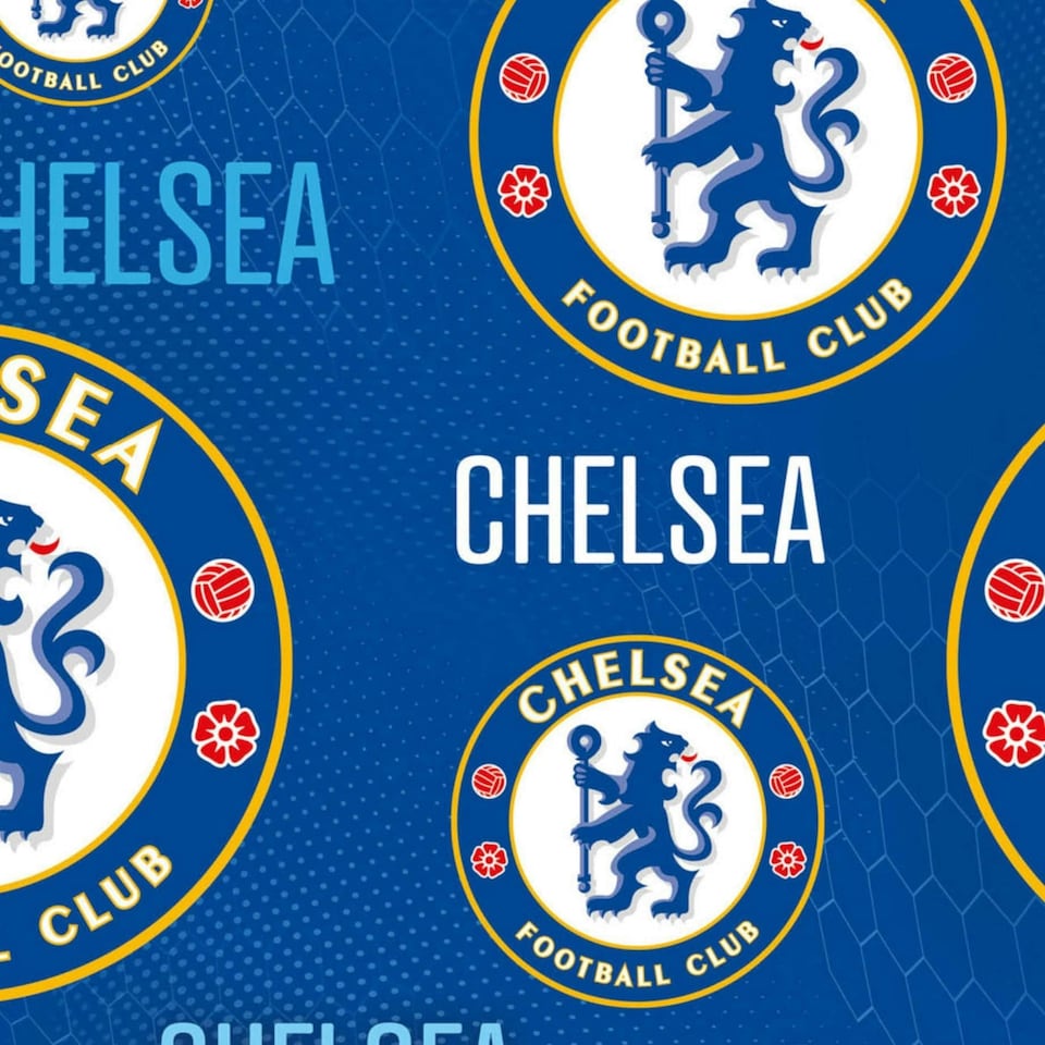 image 1 of Chelsea FC 2 Sheets & 2 Tags Gift Wrap