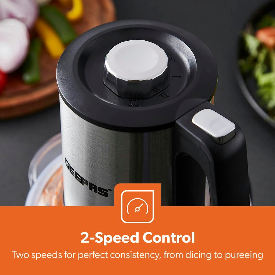 image 1 of GEEPAS 1.2L Mini Food Processor 500W