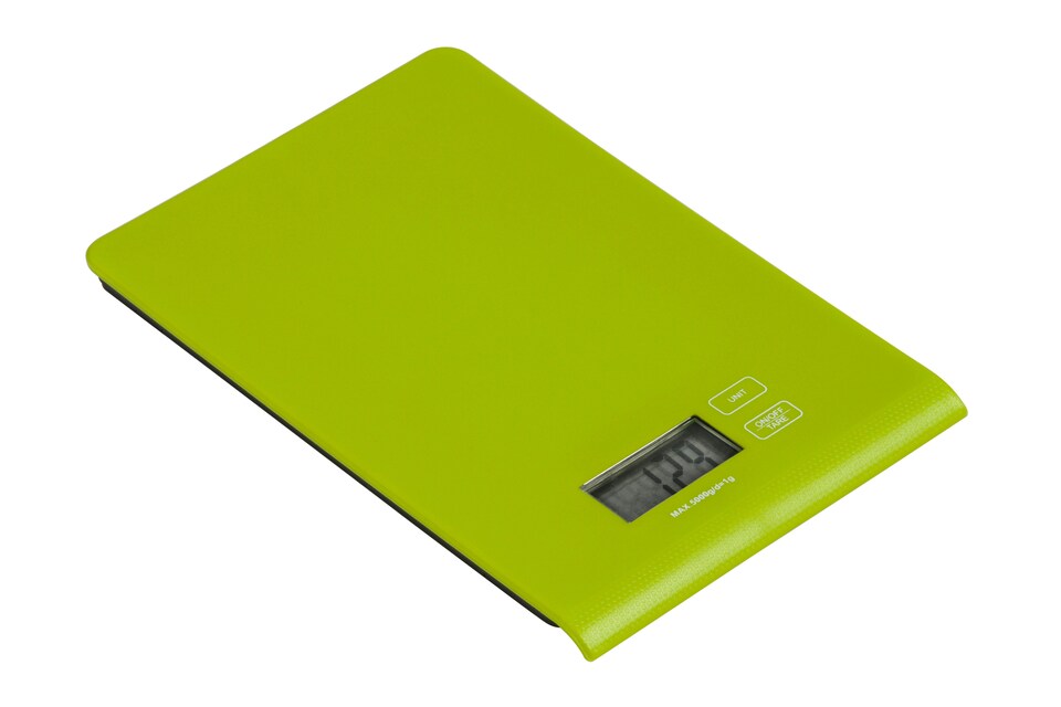 image 1 of Essentials by Premier Lime GreenTempered Glass Kitchen Scale