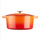 image 5 of Cooks Professional Casserole Dish 26cm – Ovenproof Pan with Lid | Orange | Orange