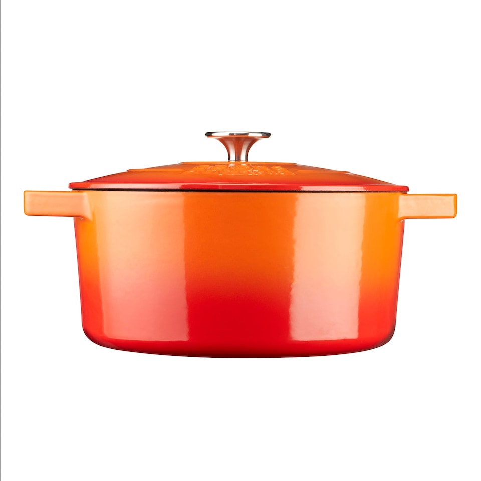 image 1 of Cooks Professional Casserole Dish 26cm – Ovenproof Pan with Lid | Orange | Orange