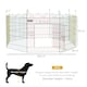 image 3 of PawHut Pet Playpen Dog Puppy Crate Kennel w/ Door, 60H x Φ156cm