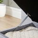 image 3 of Malmo Lift-Up Storage Ottoman Chest Box Grey