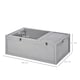 image 7 of PawHut 94 cm Wooden Tortoise House Turtle Habitat Small Reptile Cage Grey