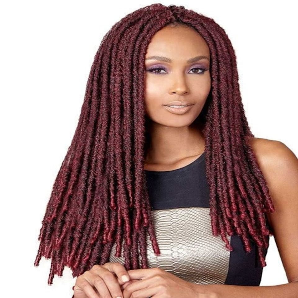 image 1 of Bobbi Boss Syn Bomba Faux Locs Soul Multi | T1B/Blue | 18 inch