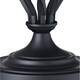 image 3 of Traditional Black Table Lamp Base with Twist Metal Stem Design and Inline Switch | Black