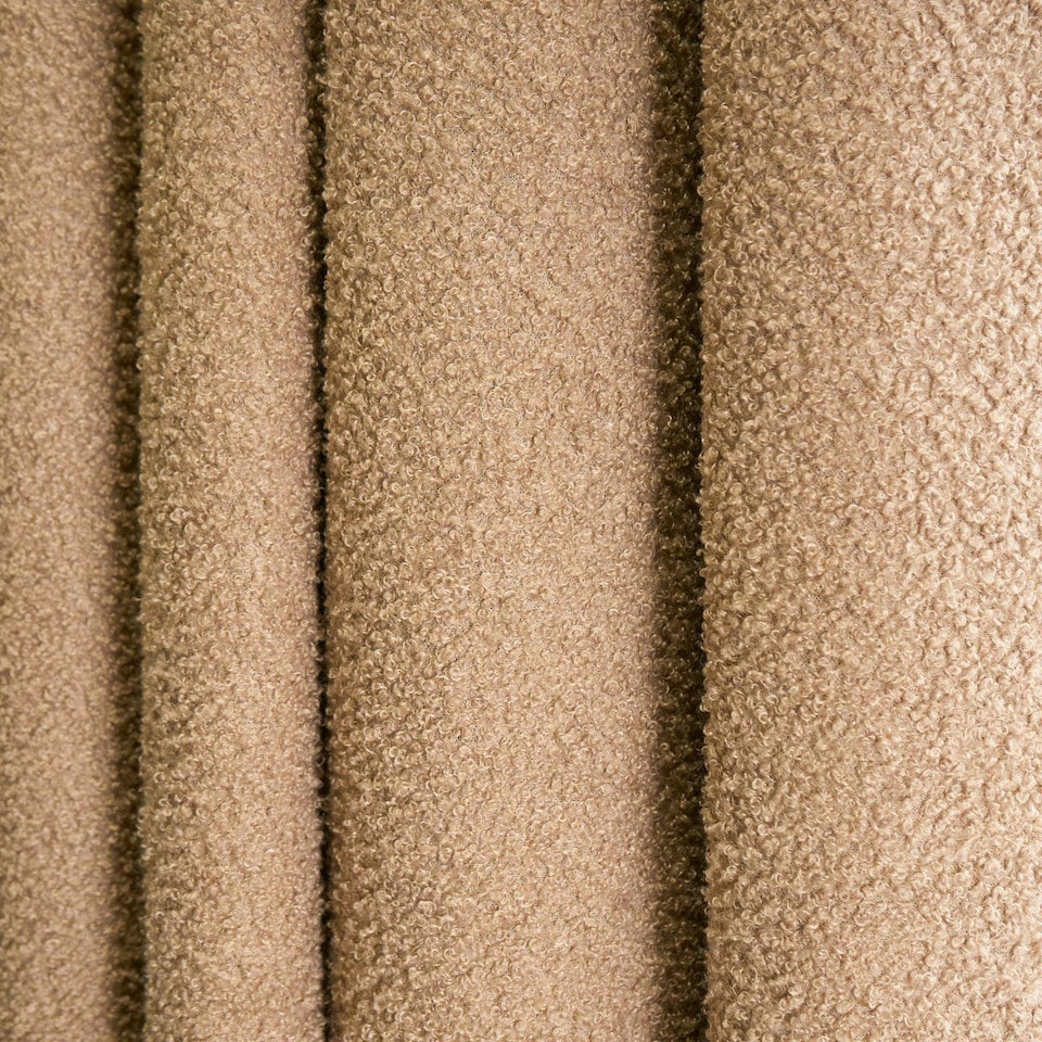 image 1 of OHS Boucle Soft Textured Panel Pair Blackout Eyelet Curtains, 46x54" Brown | Natural