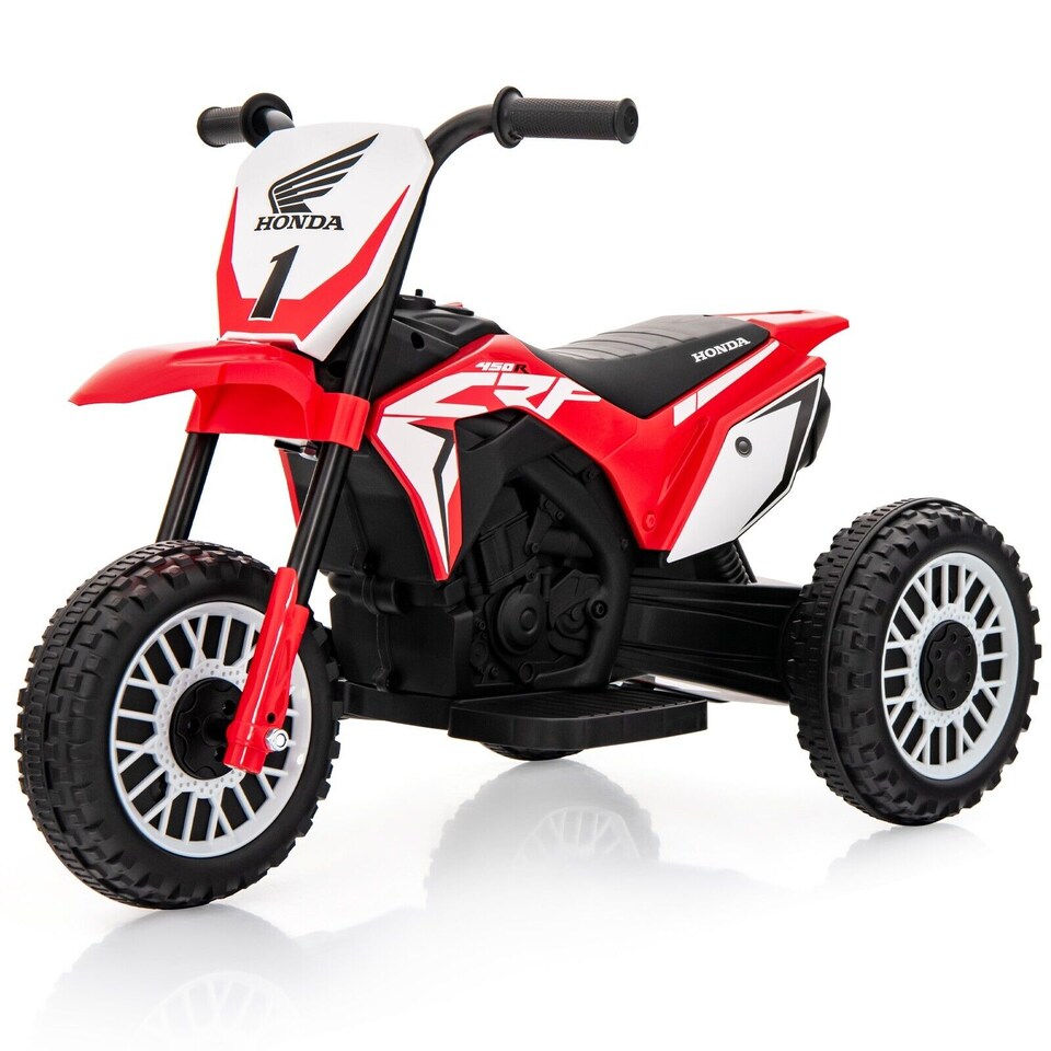 image 1 of COSTWAY Honda Licensed Kids Ride On Motorbike Powered Red