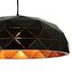 image 4 of Interiors by Premier Small Black and Copper Dome Pendant Light