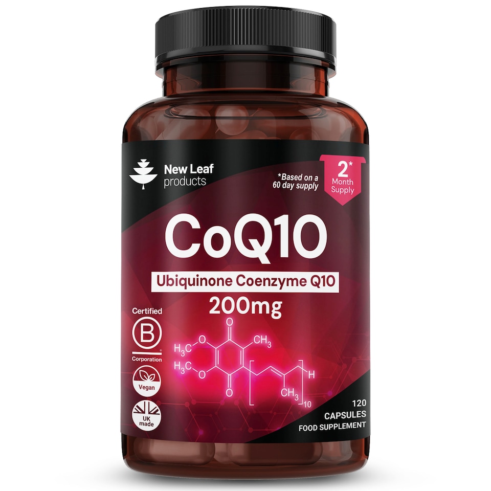 image 1 of CoQ10 200mg - Co Enzyme Pure Ubiquinone 120 Capsule