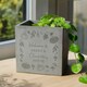 image 3 of Personalised Pumpkin Concrete Plant Pot Grey