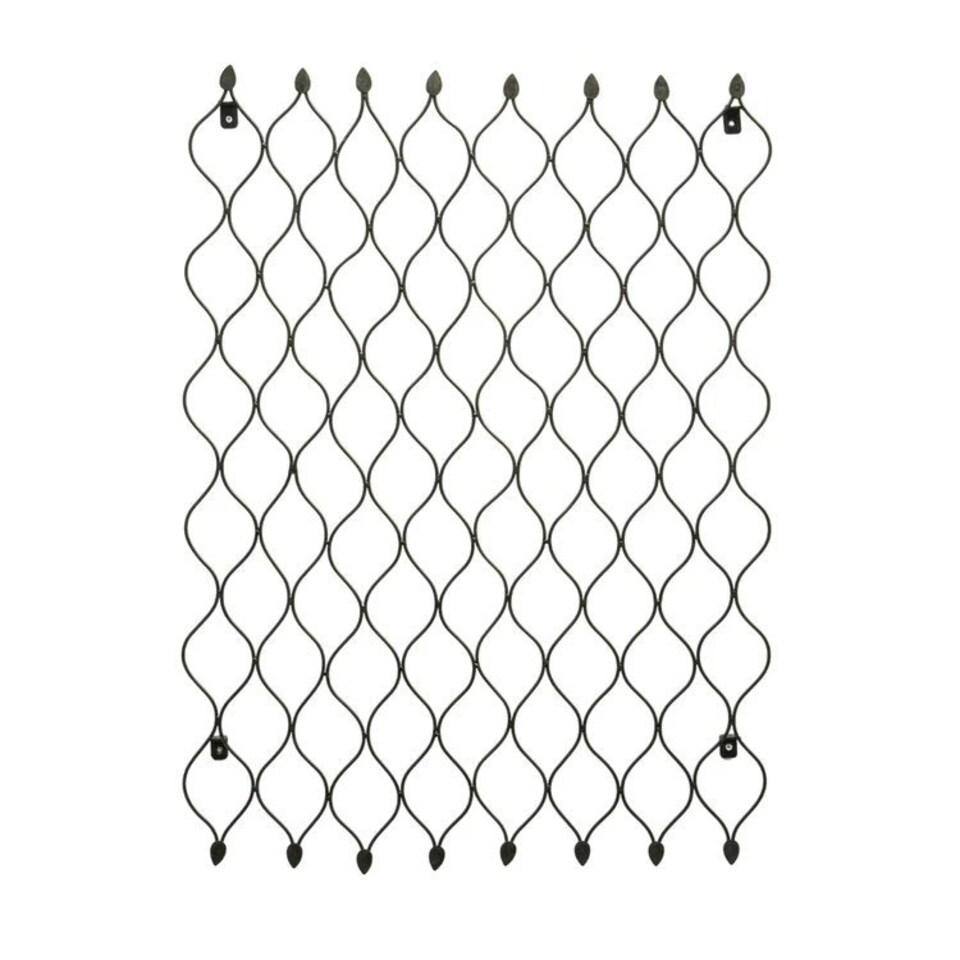 image 1 of Outdoor Honeycomb Trellis - Mild Steel - L2.5 x W62 x H84 cm - Zinc