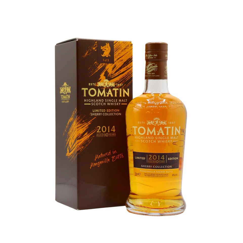 Tomatin Sherry Collection Manzanilla Cask Highland Single Malt Scotch 2014 10 year old Whisky