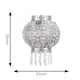 image 5 of ValueLights Bazaar Moroccan Silver Lamp Shade Acrylic Droplets & Bulb | Silver