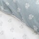 image 5 of Bianca Esme Floral 200 Thread Count Cotton Reversible Duvet Cover Set White / Blue | Blue | White / Blue | Super King