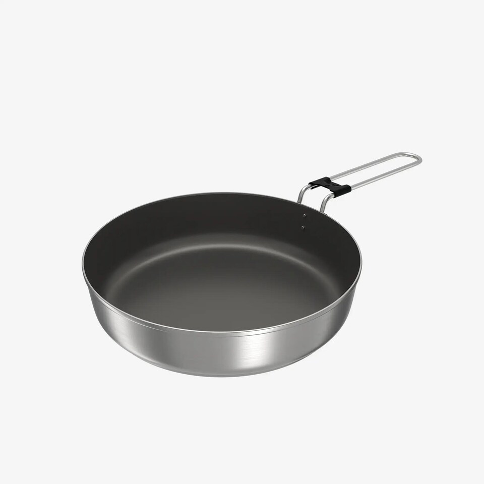 image 1 of Decathlon Stainless Steel Non-stick Camping Cookset 500 4 People 25 Items