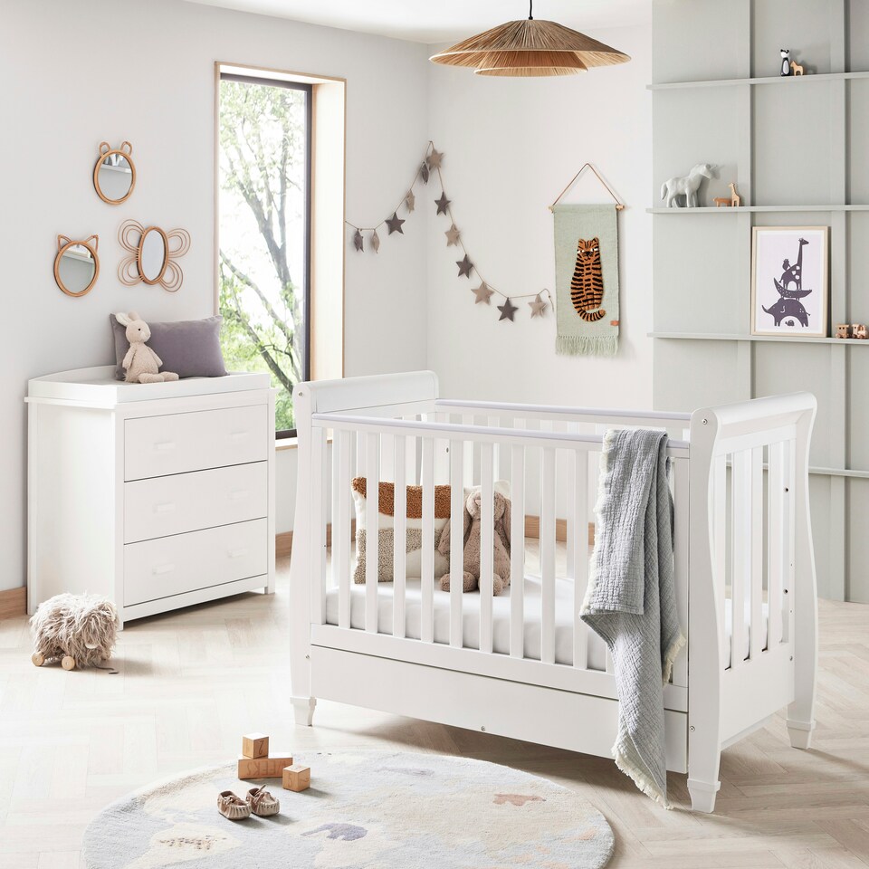image 1 of Babymore Eva 2 Piece Room Set - White