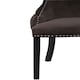 image 5 of Interiors by Premier Black Velvet Dining Chair, Comfortable High Back Office Chair, Aesthetic Velvet Accent chair for Living Room