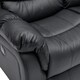 image 5 of Seattle 3 Seater Electric High Back Bonded Leather Recliner Sofa (Black)